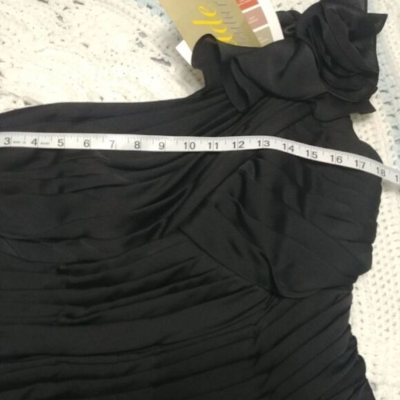 NWT Jade black one shoulder chiffon special occasion 10 - Picture 10 of 13